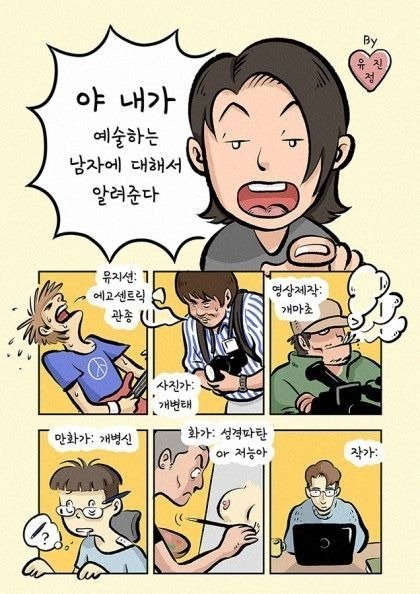 예술하는 남녀 특징