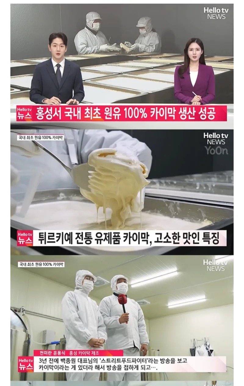 국내 카이막 생산 근황