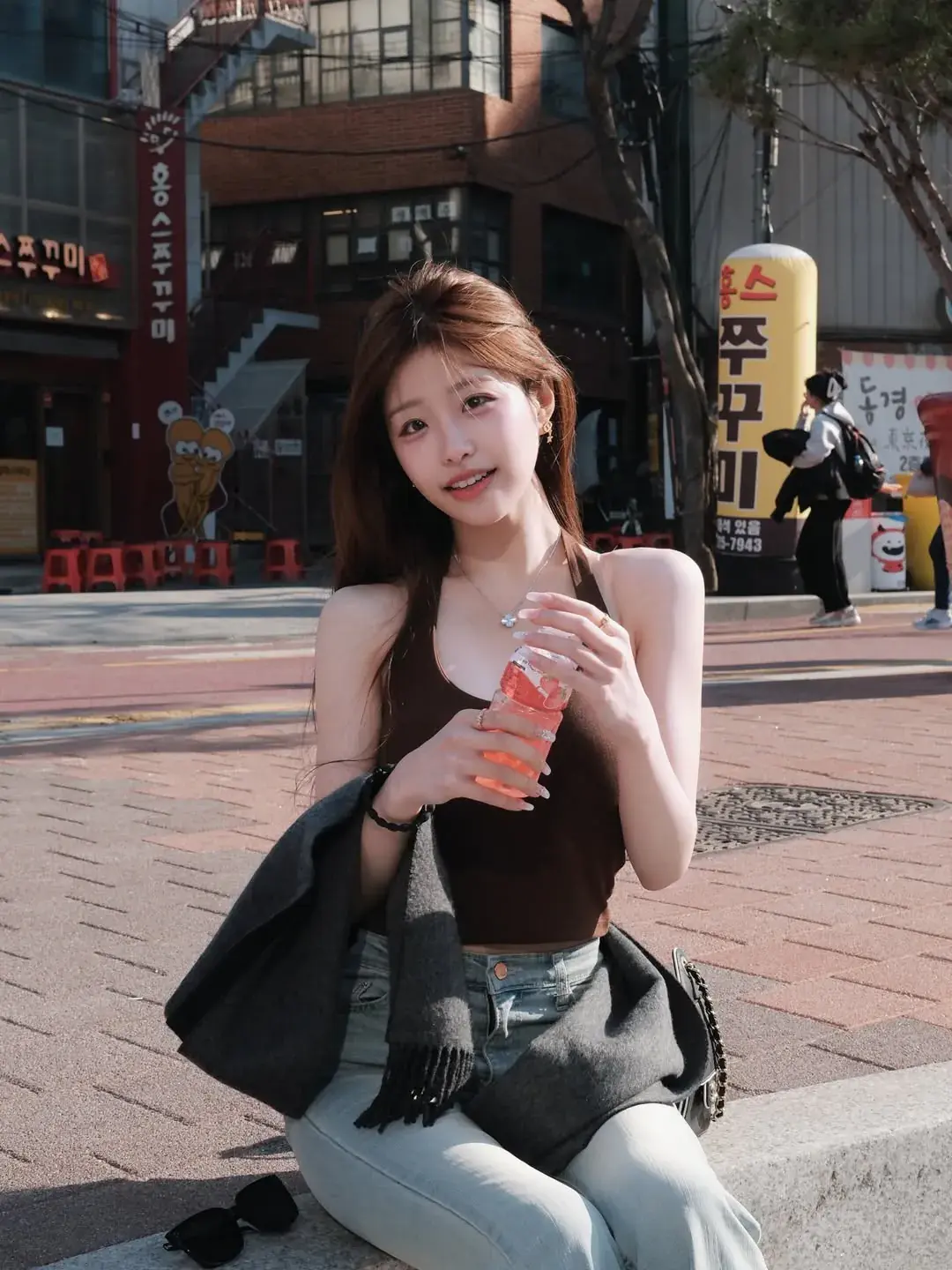 한국여행 온 대만 치어리더 누나